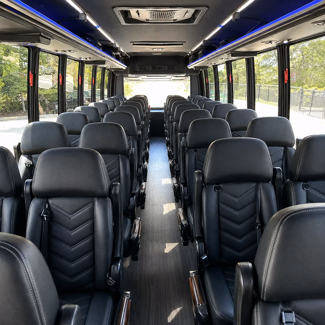 25 passenger minibus inside