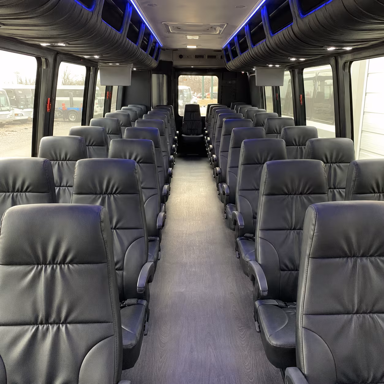 25 passenger minibus interior