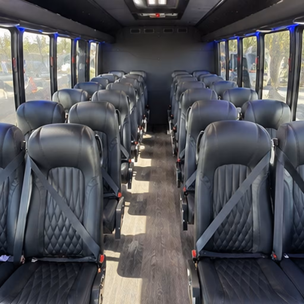 baton rouge 30 passenger minibus interior