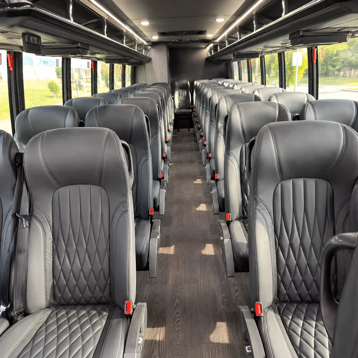 baton rouge 35 passenger minibus interior