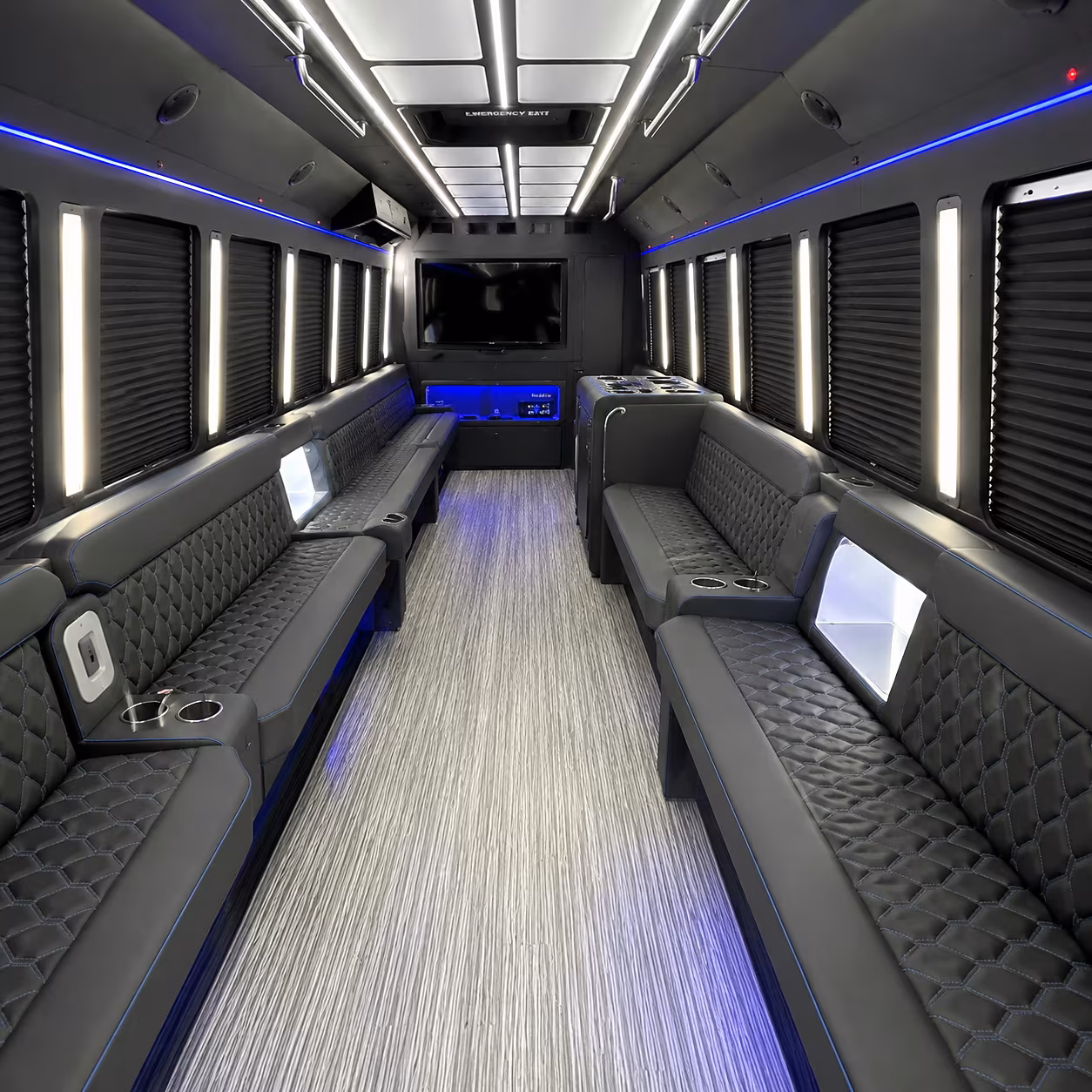 baton rouge party bus interior